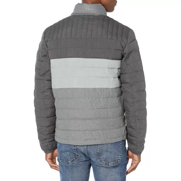 Tommy Hilfiger Mens Ultra Loft Lightweight Packable Puffer Jacket Standard and Big amp TallBig amp Tall Grey Combo