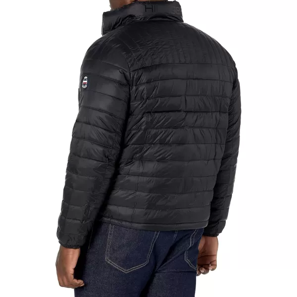 Tommy Hilfiger Mens Ultra Loft Lightweight Packable Puffer Jacket Standard and Big amp TallStandard Black W Patch