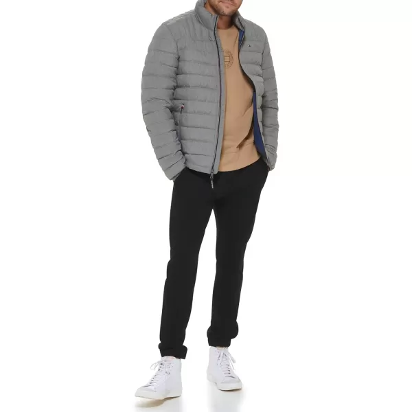 Tommy Hilfiger Mens Ultra Loft Lightweight Packable Puffer Jacket Standard and Big amp TallStandard Cement