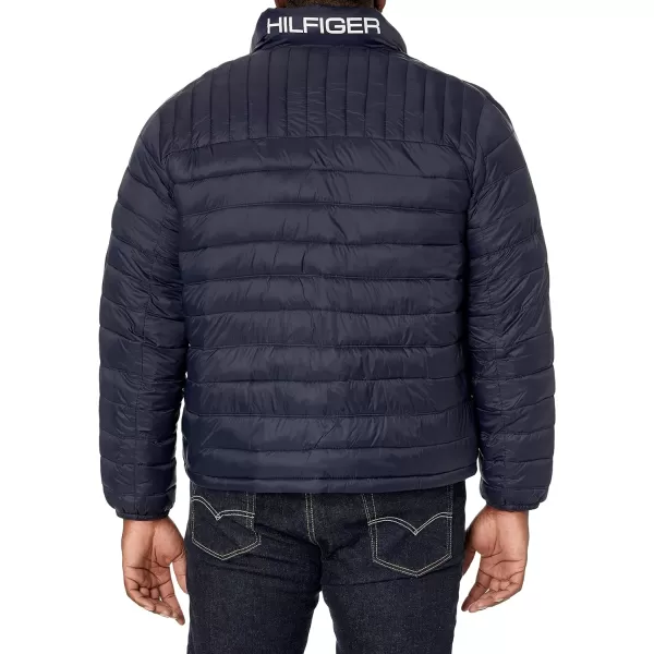 Tommy Hilfiger Mens Ultra Loft Lightweight Packable Puffer Jacket Standard and Big amp TallStandard Midnight W Patch