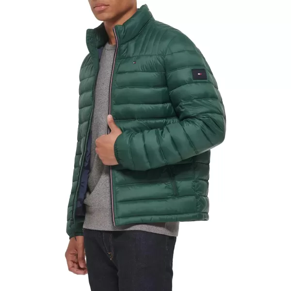 Tommy Hilfiger Mens Ultra Loft Lightweight Packable Puffer Jacket Standard and Big amp TallStandard Pine Green