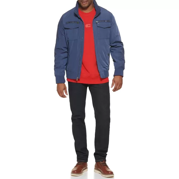 Tommy Hilfiger Mens Water Resistant Performance Bomber Jacket Standard and Big amp TallStandard Black Unfilled