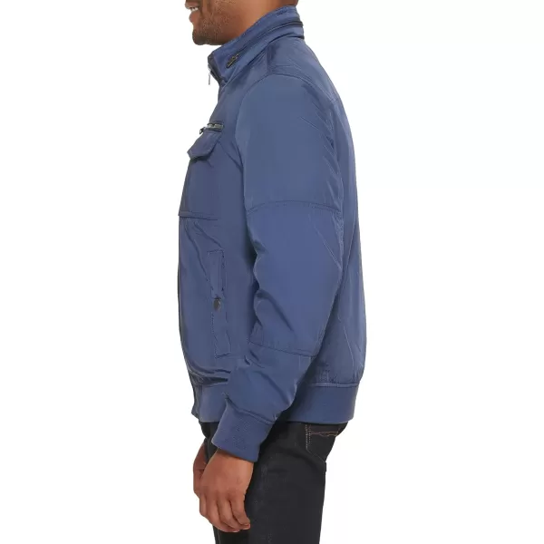 Tommy Hilfiger Mens Water Resistant Performance Bomber Jacket Standard and Big amp TallStandard Halogen Blue Unfilled