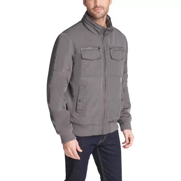 Tommy Hilfiger Mens Water Resistant Performance Bomber Jacket Standard and Big amp TallStandard Iron Grey