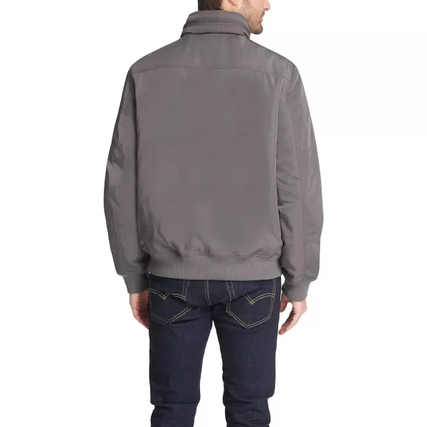 Tommy Hilfiger Mens Water Resistant Performance Bomber Jacket Standard and Big amp TallStandard Iron Grey