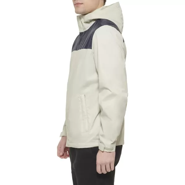 Tommy Hilfiger Mens Waterproof Breathable Hooded Jacket RaincoatNavyIce