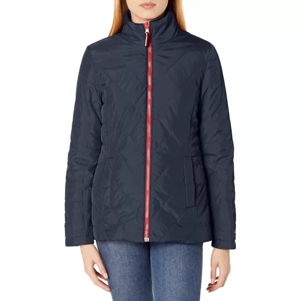 Tommy Hilfiger Womens 3in1 Multi Insulated Jacket Removable HoodieFire