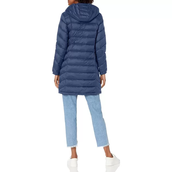 Tommy Hilfiger Womens Mid Length Chevron Quilted Packable Down JacketTommy Hilfiger Womens Mid Length Chevron Quilted Packable Down Jacket