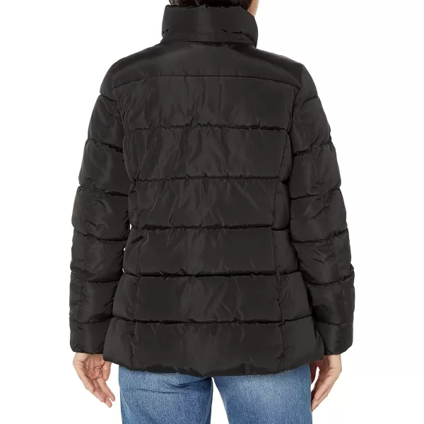 Tommy Hilfiger Womens Zip Up Short Puffer JacketBlack