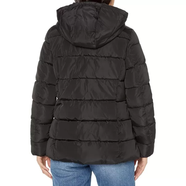 Tommy Hilfiger Womens Zip Up Short Puffer JacketBlack