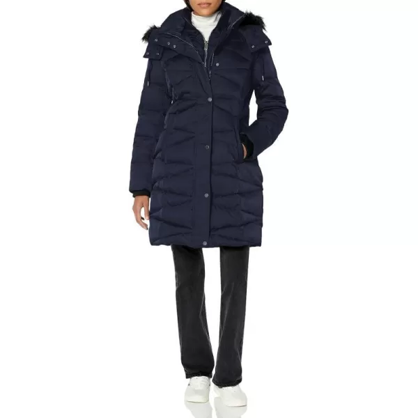 Andrew Marc womens Fitted Down CoatInk