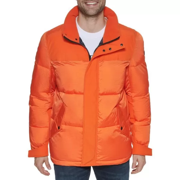 Calvin Klein Mens Alternative Down Puffer JacketOrange