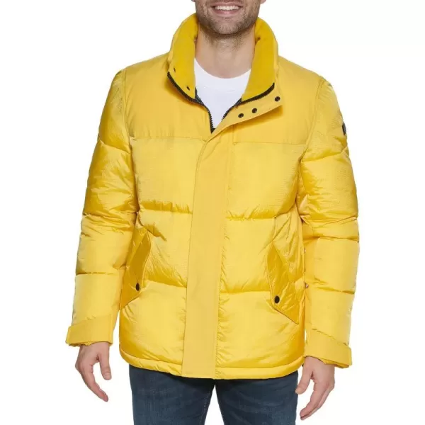 Calvin Klein Mens Alternative Down Puffer JacketYellow