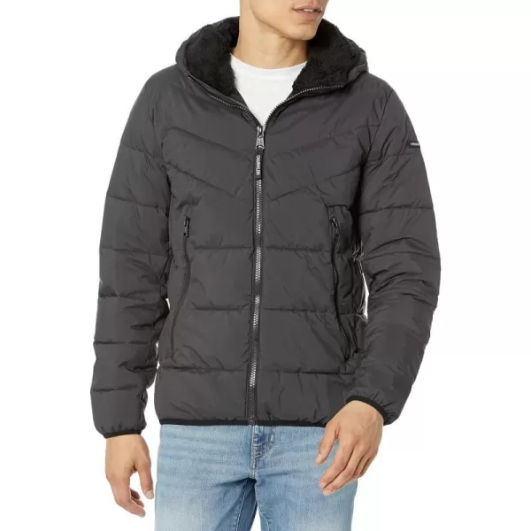 Calvin Klein Mens Hooded Stretch JacketIron