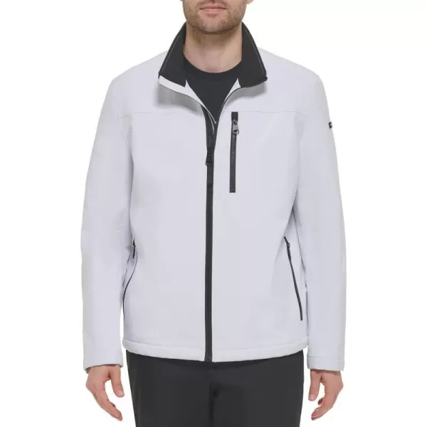 Calvin Klein Mens Lined Soft Shell JacketWhite