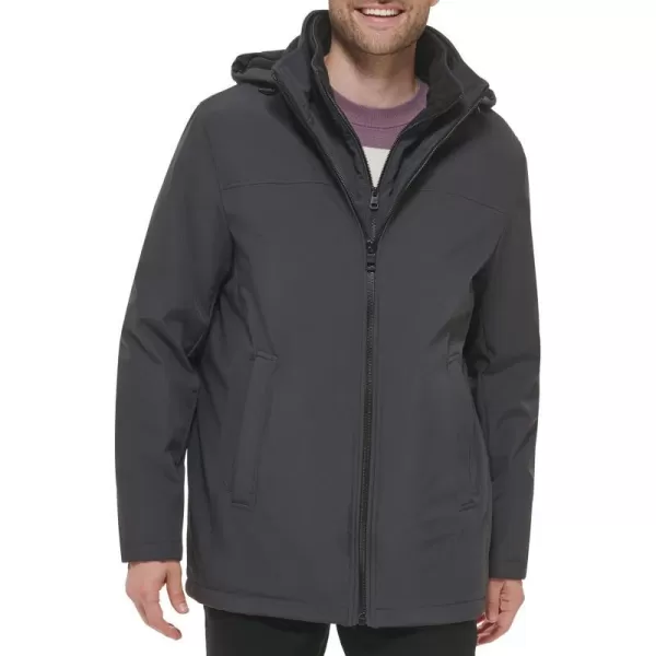 Calvin Klein Mens Water and Wind Resistant Hooded Coat from Fall Into WinterIron