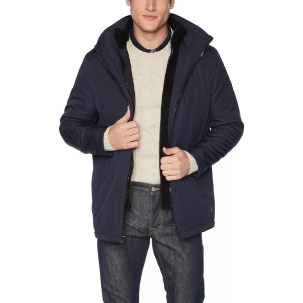 Calvin Klein Mens Water and Wind Resistant Hooded Coat from Fall Into WinterNavy