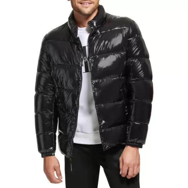 Calvin Klein Puffer JacketMen Winter Coat Water ResistantBlack