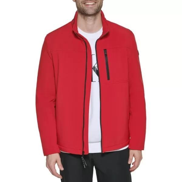 Calvin Klein Water Resistant Windbreaker Jackets for Men Standard and Big and TallDeep Red