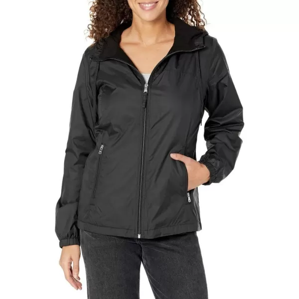 Calvin Klein Womens Zip Front WindbreakerNoir