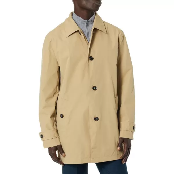 Cole Haan Mens Classic Stand Collar Rain JacketKhaki