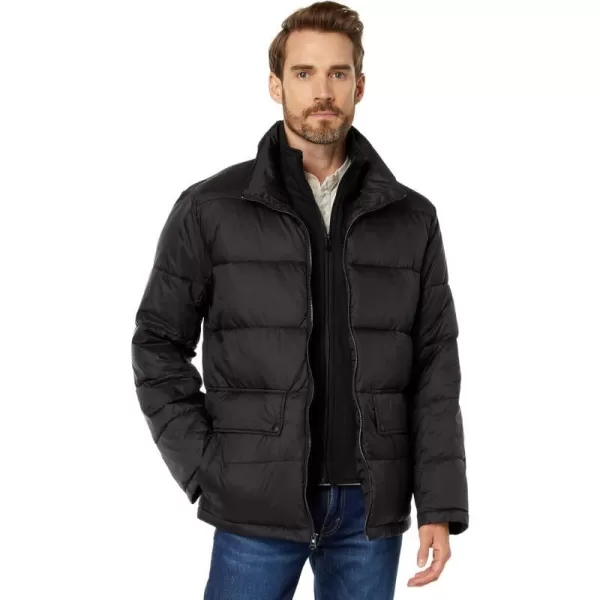 Cole Haan Mens Puffer Jacket with BibBlack