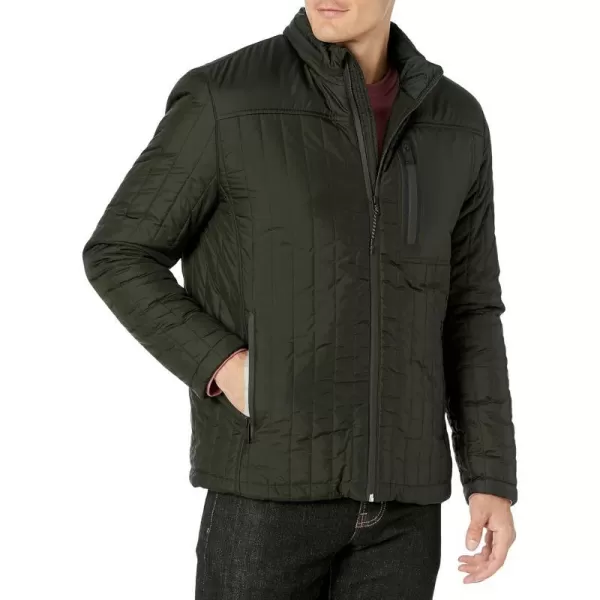 Cole Haan Mens Quilted JacketDark Green