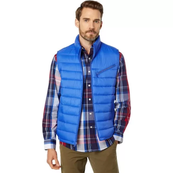 Cole Haan Mens Quilted Puffer Vest with Chest Zip PocketCobalt