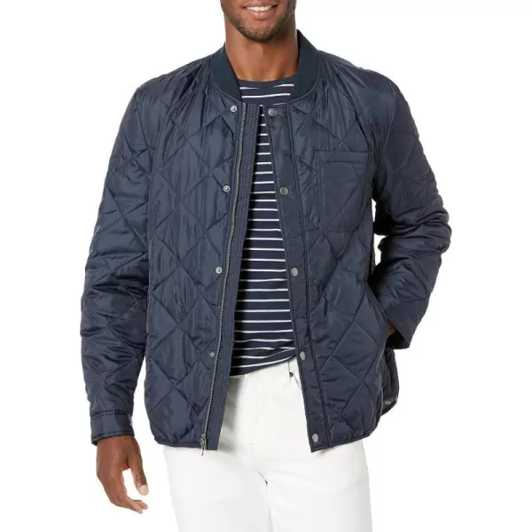 Cole Haan Mens Transitional Quilted Nylon JacketNavy