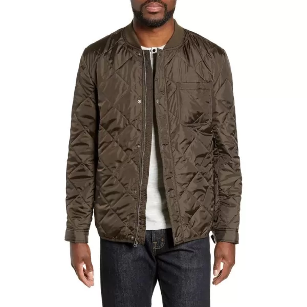 Cole Haan Mens Transitional Quilted Nylon JacketOlive