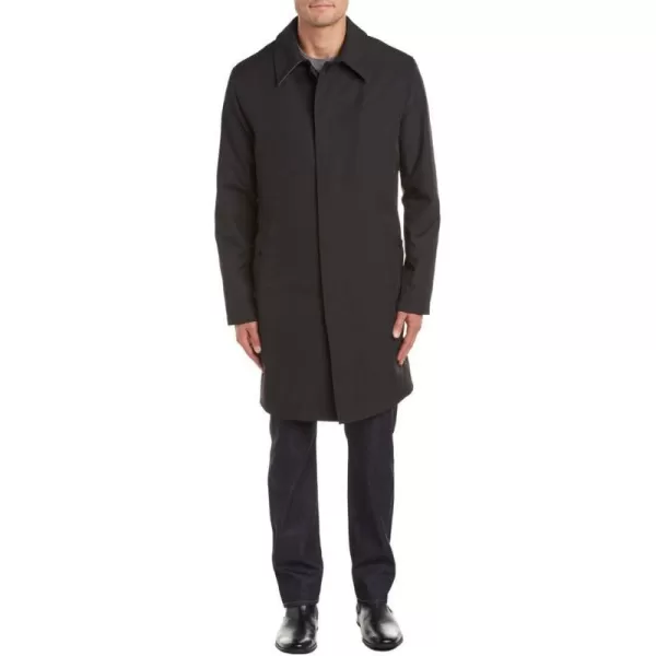 Cole Haan Mens Water Resistant Rain Coat with Removable LinerBlack