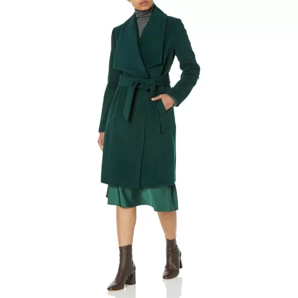 Cole Haan Womens Belted Wool Classically Elegant Coat for YearRound StyleForest