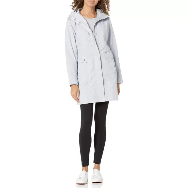 Cole Haan Womens Packable Hooded Rain Jacket with BowMist