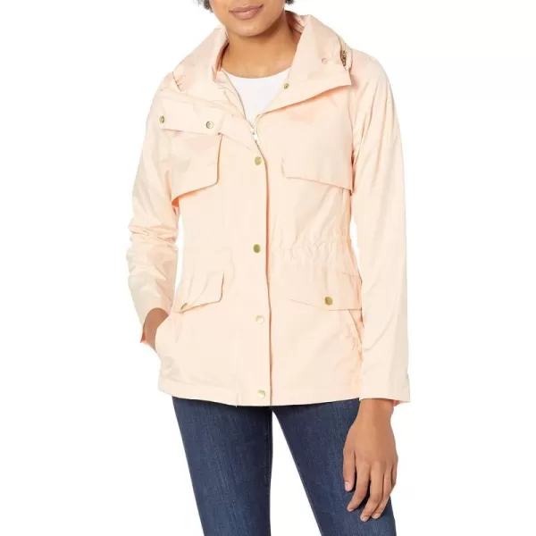 Cole Haan Womens Short Packable Rain JacketApricot