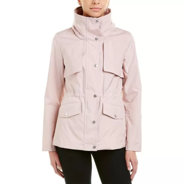 Cole Haan Womens Short Packable Rain JacketCanyon Rose