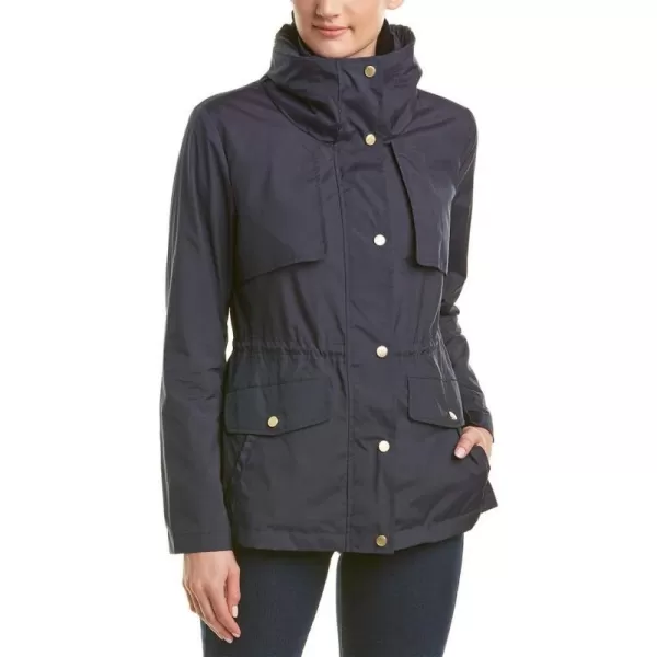 Cole Haan Womens Short Packable Rain JacketIndigo