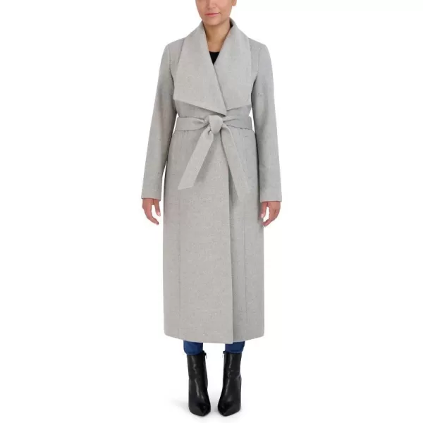 Cole Haan Womens Slick Wool Wrap CoatLt Grey