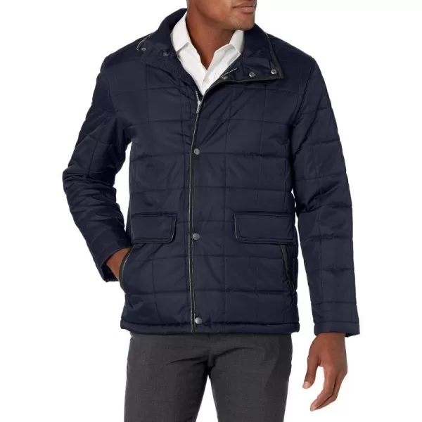 Cole Haan mens Box Quilted JacketNavy