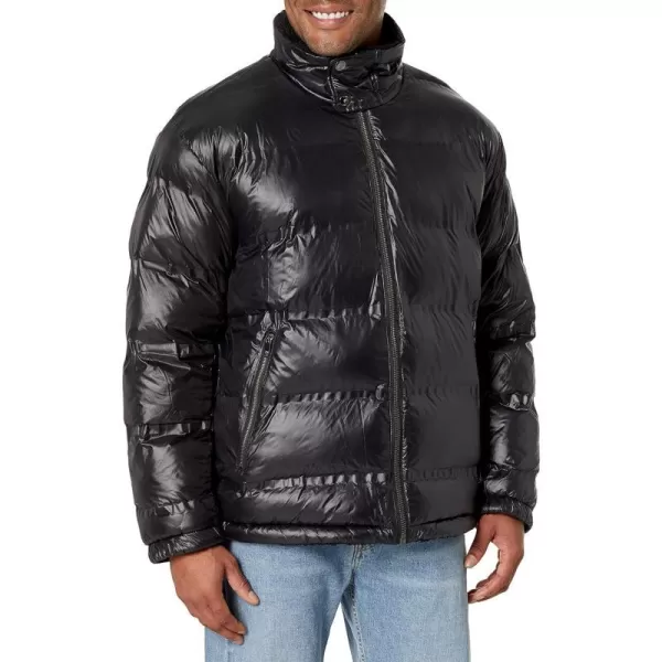 DKNY Mens Reversible Sherpa Puffer JacketBlack