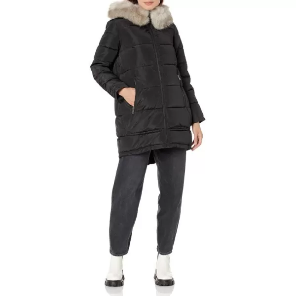 DKNY Womens Cold Weather Outerwear PufferDeep Black