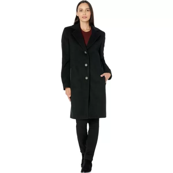 DKNY Womens Walker Wool CoatBlack