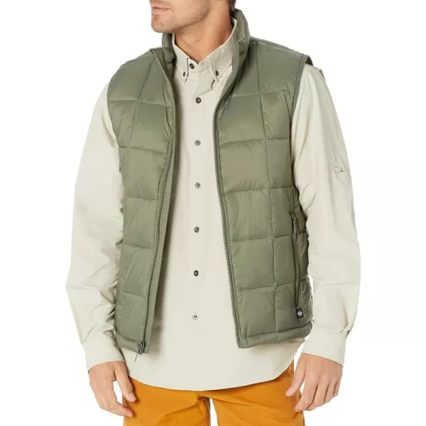 Dockers Mens Box Quilted Puffer VestOlive