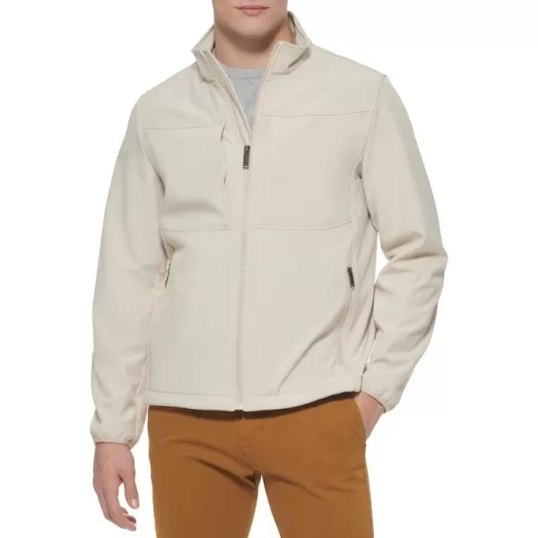 Dockers Mens Clean Zipup Softshell JacketKhaki