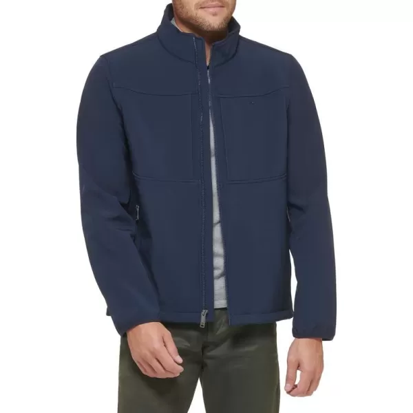 Dockers Mens Clean Zipup Softshell JacketMidnight