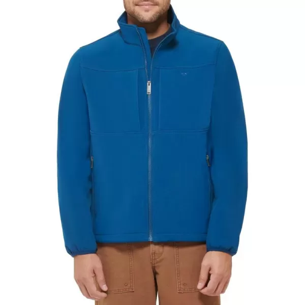 Dockers Mens Clean Zipup Softshell JacketPoseidon