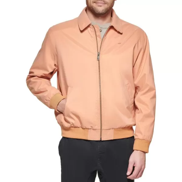 Dockers Mens Micro Twill Golf Bomber JacketApricot