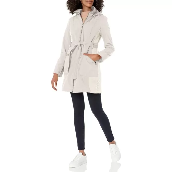 GUESS Softshell Coat Casual Transitional Jacket for Women Fall to Winter WardrobeStone