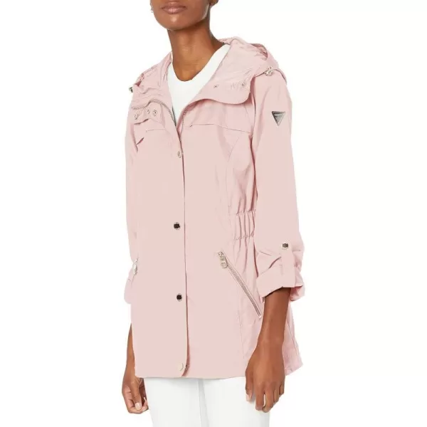 GUESS Womens Adjustable Long Sleeve Anorak Jacket Pastel Pink SmallGUESS Womens Adjustable Long Sleeve Anorak Jacket Pastel Pink Small