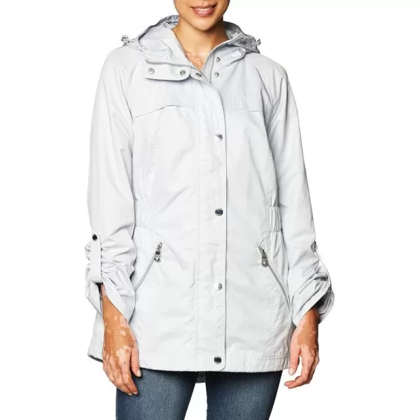 GUESS Womens Adjustable Long Sleeve Anorak JacketPastel Blue