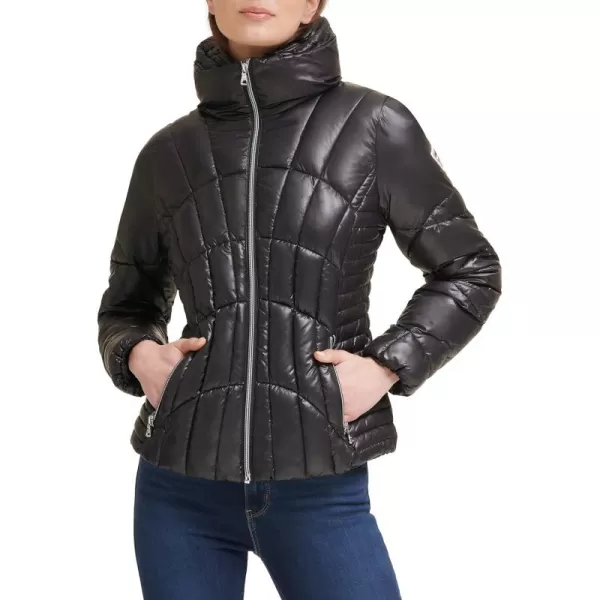 GUESS Womens Midweight Puffer JacketBlack